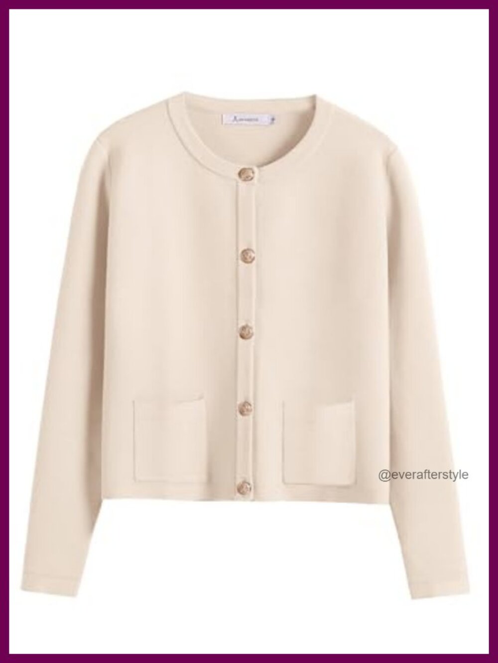 Women's Button Down Long Sleeve Cropped Cardigan Knit Sweater, Viscose Blend